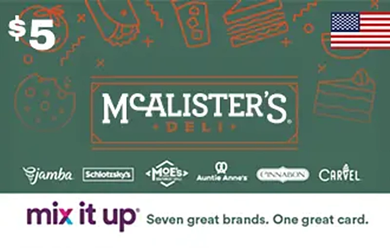 McAlister’s Deli USA (Mix It Up® eGift Card $5)